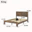 Structure de lit plateforme très grand en bois avec conception silencieuse, grand rangement sous le lit et assemblage facile, aucun sommier tapissier requis-747382388