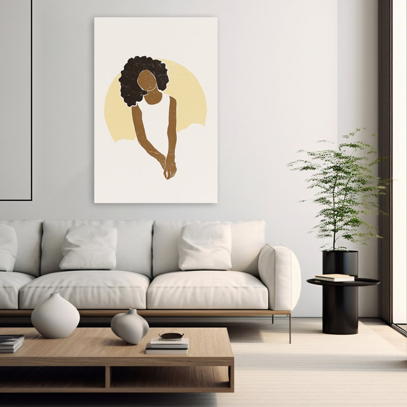 Boho Sun II - Multicultural Figurative Art, 60" H x 40" W