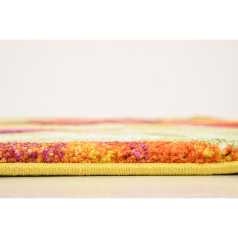 Stilson Abstract Indoor Rug, Round 6'1"