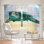 Ensemble de rideaux obscurcissant et isolant avec passe-tringle 3 pièces Corina Bakke - Sea Turtle