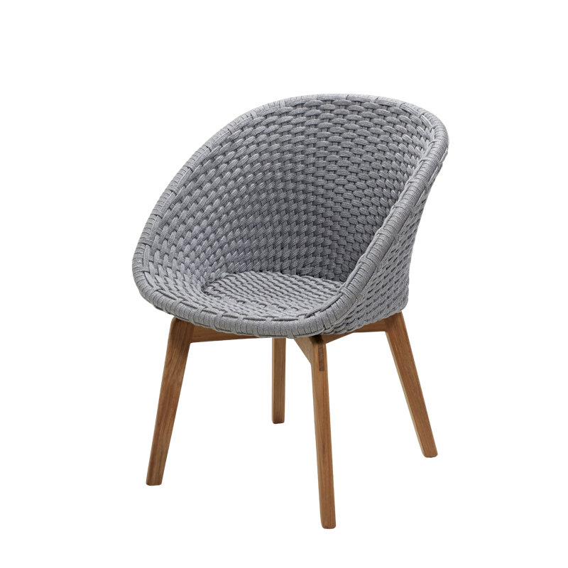 Outdoor Dining Side Chair with Sunbrella® Cushions, Dark Green