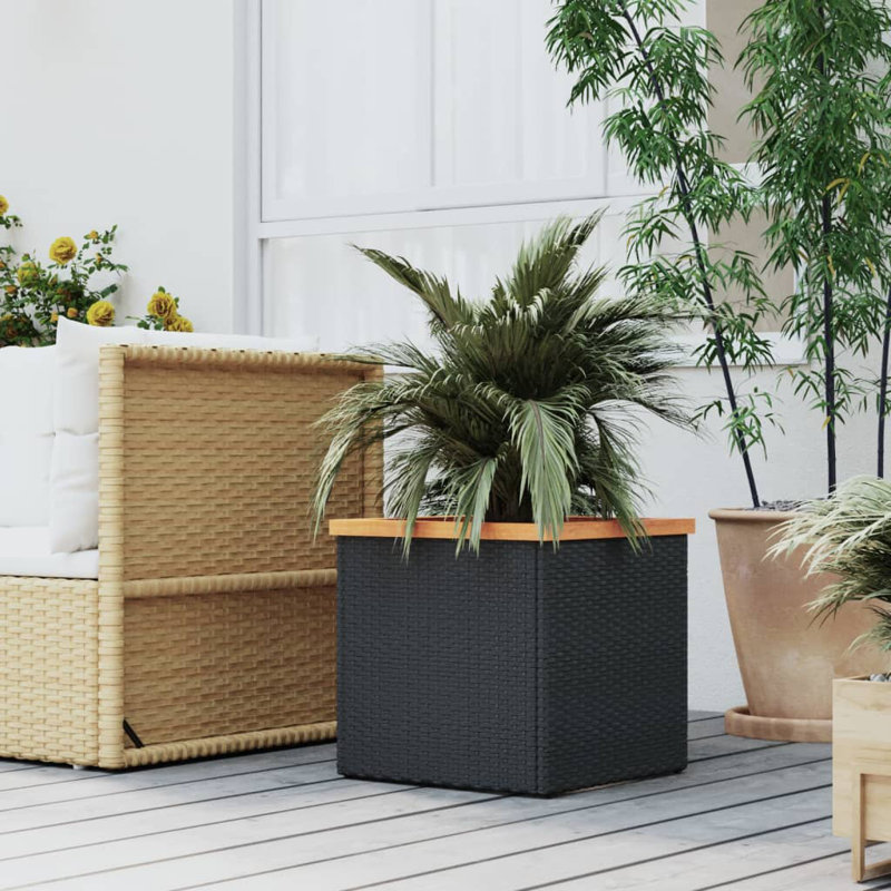 Planter Box, Black, 40cm H x 40cm W x 40cm D