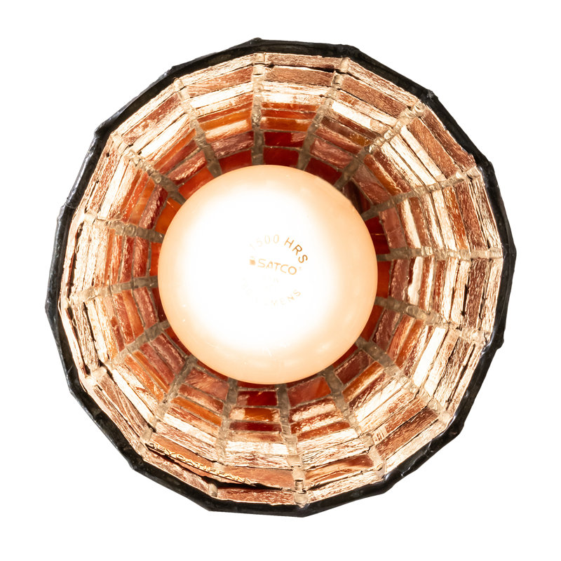 1 - Light Pendant, Orange; Red