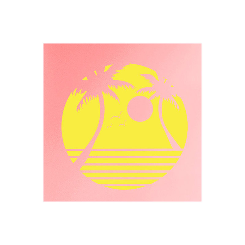 Nautical & Beach Non-Wall Damaging Wall Decal, Bright Yellow