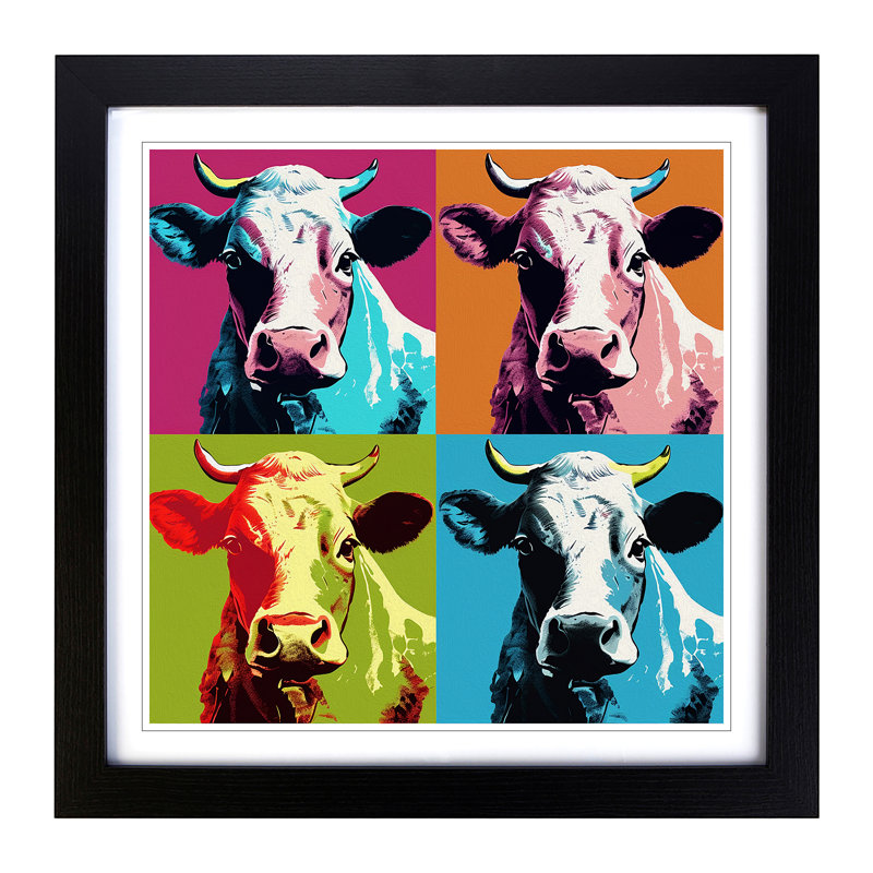 Single Picture Frame Print on Wood, Black