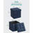 38cm Wide Tufted Square Solid Colour Cube Ottoman with Storage