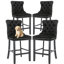 Ensemble de 6 tabourets de bar à hauteur de comptoir en velours pour îlot de cuisine-1227099369-1227099364-1208558671