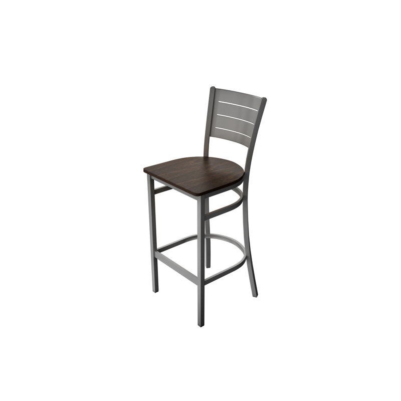 Tabouret Aria, Gris / brun