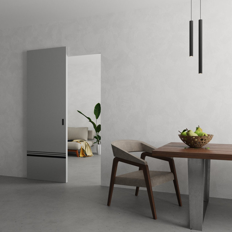Grange cachée | Planum 0012 | Portes robustes à finition robuste et modernes | Ensemble coulissant Magic, 32 po x 84 po