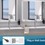 Miroir de salle de bain 32 po x 24 po à rétroéclairage DEL lumineux, désembuage 5 minutes, miroir de meuble-lavabo mural pleine HD à réflexion, 3 lumières à intensité variable à intensité variable, CRI90 +, fonction mémoire, anti-buée