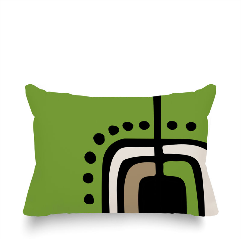 Coussin lombaire réversible intérieur / extérieur Sofi Minimalist, H 14 po x l 20 po, Chartreuse