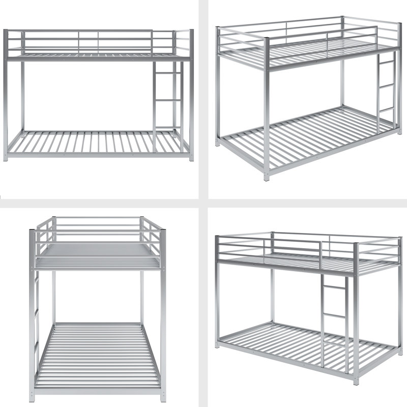Neuhaus Kids Twin Over Twin Bunk Bed, Silver