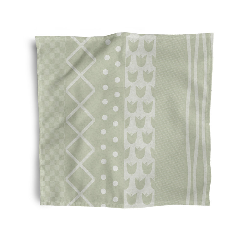 Ensemble de serviettes 4 pièces Josefa, Vert