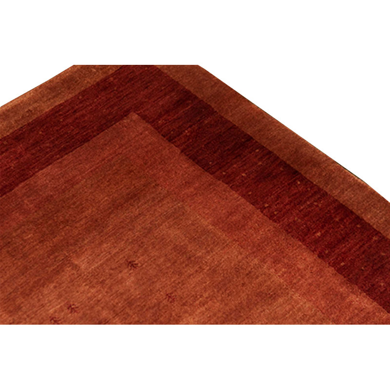 Hand-Knotted High-Quality Rust Area Rug