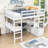 Frowine Kids Full Loft Bed with Drawers-2124394377