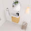 Meuble-lavabo mural 18,5 po avec lavabo en résine, porte à fermeture douce-2093217190