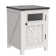 Ariellah 26'' Farmhouse End Side Table with Charging Station and Adjustable Storage Shelf