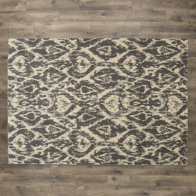 Huntingtown Ikat Indoor Rug, Rectangle 9'6" x 13'
