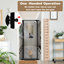 Barrière extra haute pour animaux 57 po avec fermeture automatique | Barrière pour animaux pour escaliers, ouvertures larges | Réglable 57 po - 62 po - noir-304585291-316636866