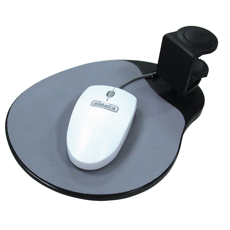 2.5" H x 8" W Desk Mouse Platform, Black