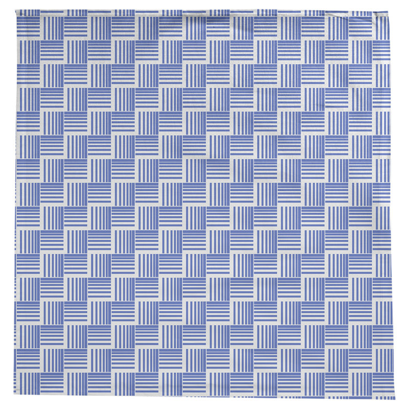 Rayures nattes classiques Nappe, Bleu/blanc