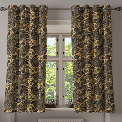Sateen Blackout Curtains / Drapes Pair