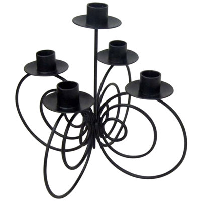 10'' H Iron Tabletop Candlestick