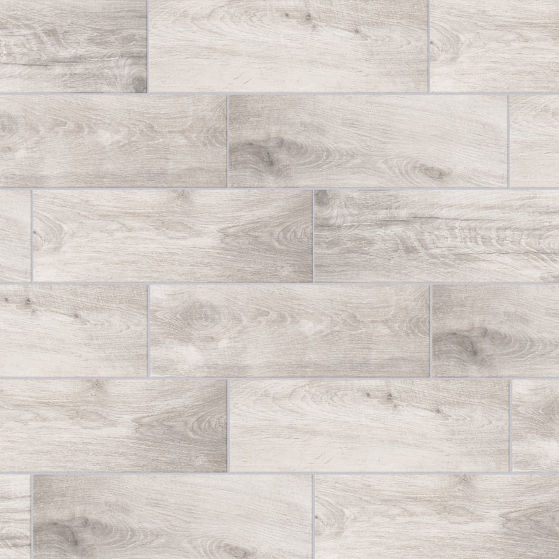 Ella Hill 8 In. X 24-1/8 In. Ceramic Floor And Wall Tile, Brown