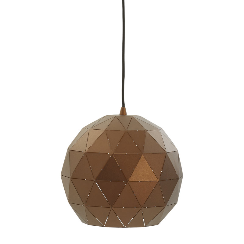 Cosima 1 - Light Coffee/Gold Single Pendant