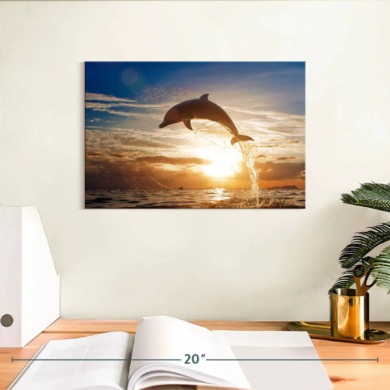 Crowle Jumping Dolphin, 8" H x 12" W