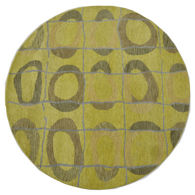 Hand Knotted Wool Geometric Area Rug