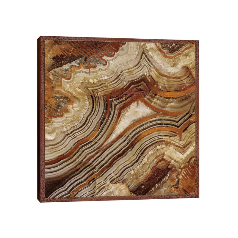 Burnished Copper by 5by5collective - Gallery-Wrapped Canvas Giclée on Canvas, 45.72 cm H x 45.72 cm W, Brown Framed