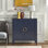Armoire d'appoint 2 portes avec tablettes réglables Hewson 