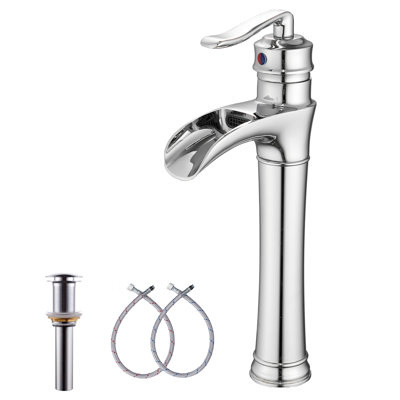 Robinet de salle de bains monotrou avec ensemble de drainage