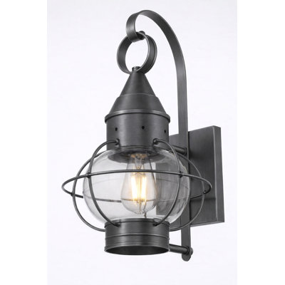 Brass Traditions - Ellington - 1 Light - 14 inch - Gunmetal - Solid Brass - Onion Wall Light