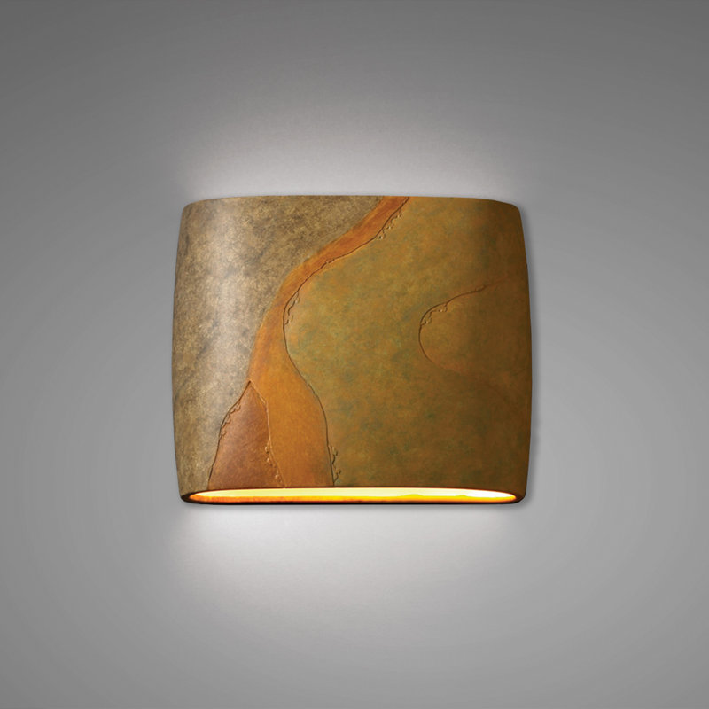 Ambiance Collection™ LED Outdoor Flush Mount, Harvest Yellow Slate