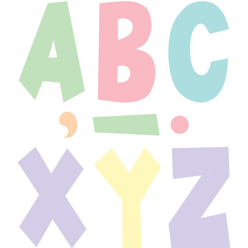 Pastel Pop Fun Letters