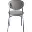 Chaise de salle à manger empilable en velours Crowley-823564228
