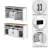 59.3" W Mordern Sideboard With Sliding Barn Door,Adjustable Shelves-404136369