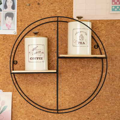 2 Piece Circle Accent Shelf