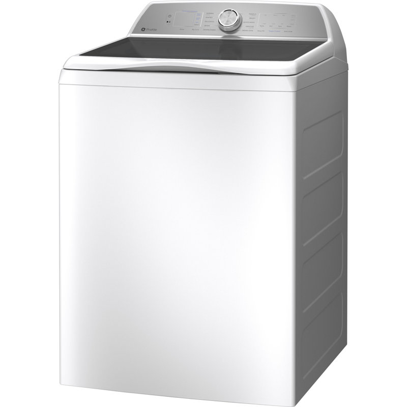 GE Profile 5.0 cu. ft. ENERGY STAR Top Load Washer with Smarter Wash Technology and FlexDispense + 7.4 cu. ft. ENERGY STAR Electric Dryer with Sanitize Cycle and Sensor Dry