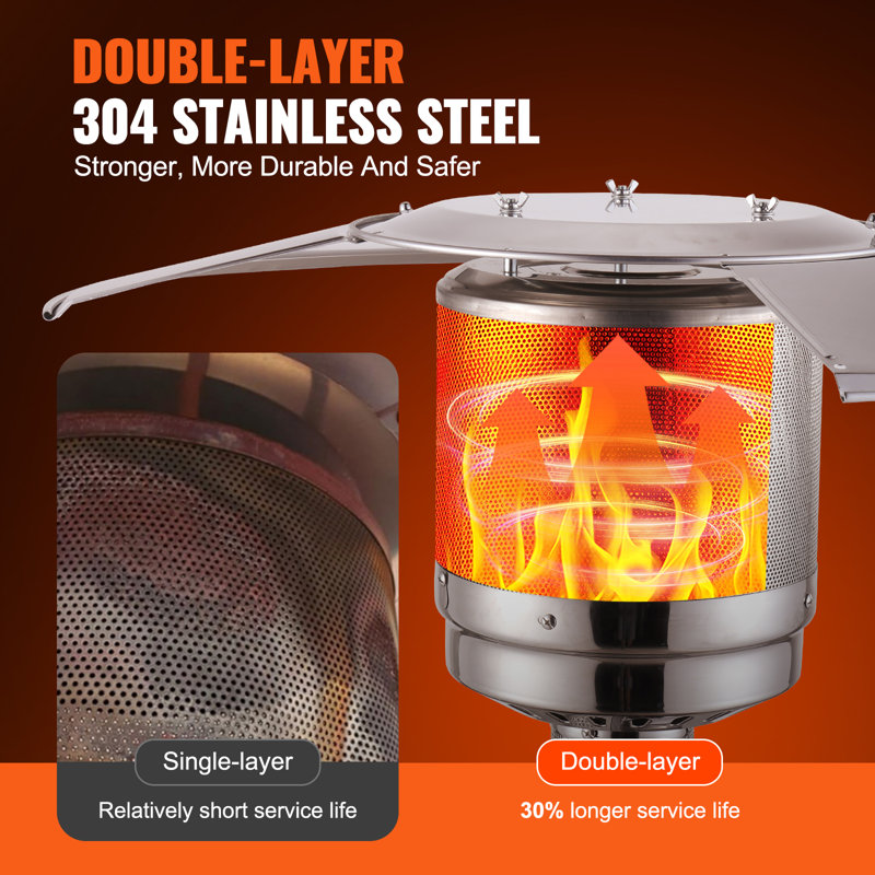 Bronze 50000 BTU Propane Patio Heater with Round Table Design