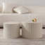Ensemble de 2 tables basses gigognes Beige