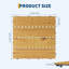 Paquet de 22 tuiles de terrasse en bois d'acacia - 12 po x 12 po, couvre-revêtements de patio emboîtables de 21 pieds carrés, carreaux imperméables et antidérapants pour balcon, terrasse de piscine, utilisation intérieure et extérieure, installation facile