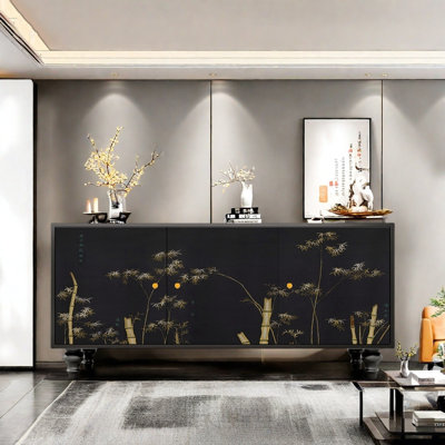 Retro Black Sideboard
