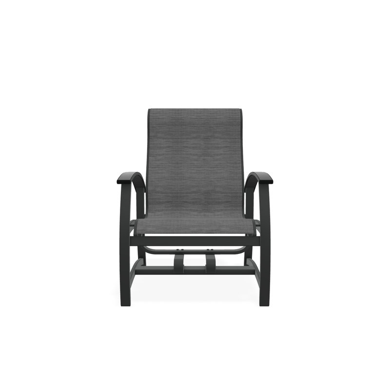 Belle Isle Outdoor Lounge Chair, Graphite, Destiny Steel