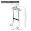 Metal Floating Shelf with Hooks