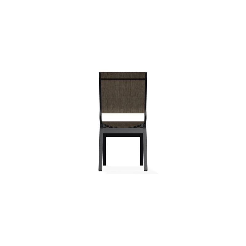 Aruba II Outdoor Dining Chair, Black, Storm
