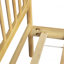 Lit de style traditionnel avec tête et pied de lit, lit en bois de pin avec cadre de lit renforcé-133237755
