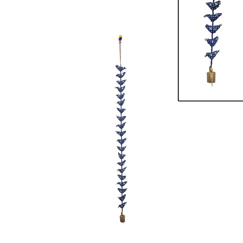 Carillon 20 oiseaux verts, Bleu